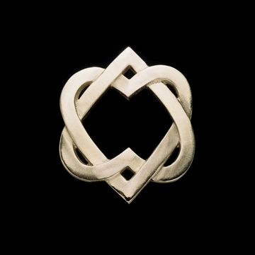 Sand-cast Celtic Heart door knocker